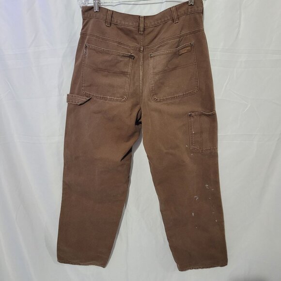 Sorel Carpenter Relaxed Work Pants Men's Utility Canvas Size 34x32 Distressed - Picture 2 of 15